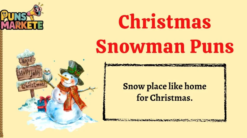 Christmas Snowman Puns