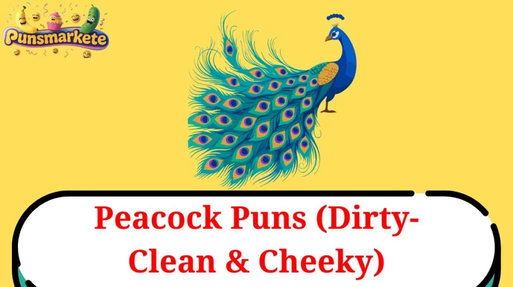 Peacock Puns (Dirty-Clean & Cheeky)