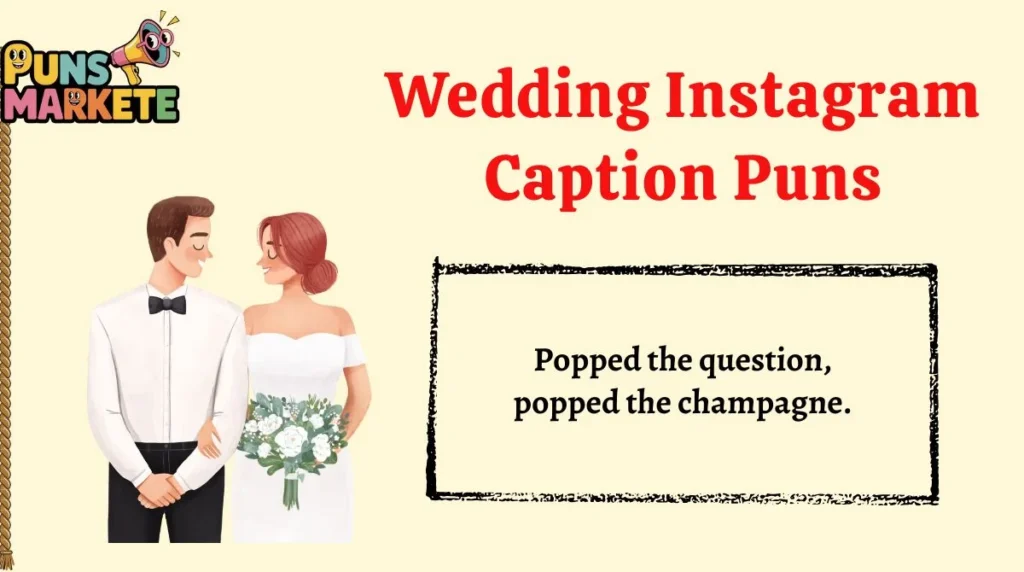 Wedding Instagram Caption Puns