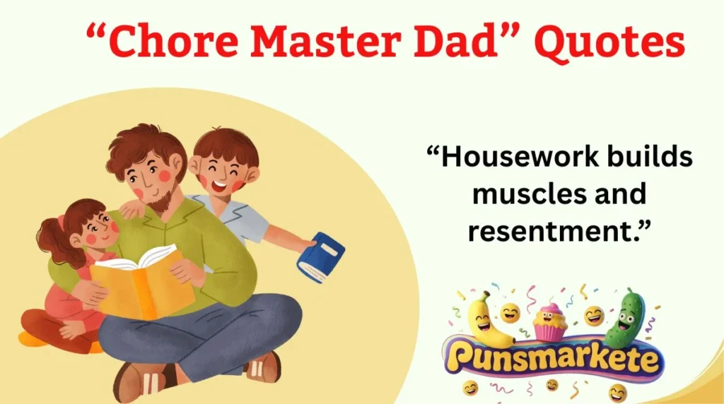 “Chore Master Dad” Quotes