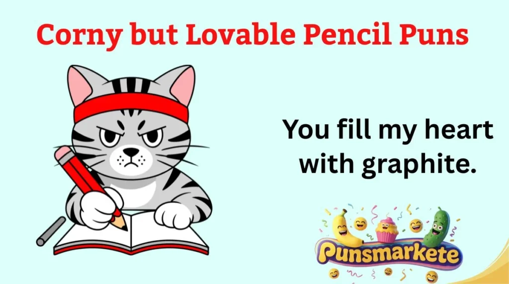 Corny but Lovable Pencil Puns