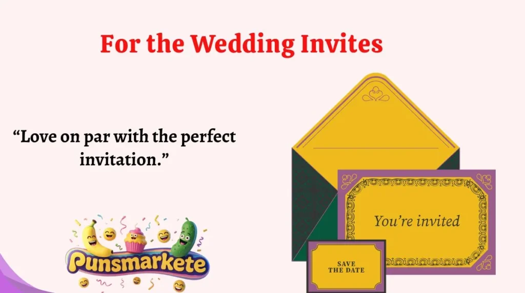 For the Wedding Invites