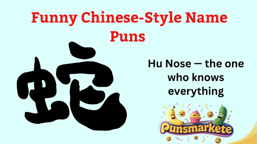 Funny Chinese-Style Name Puns