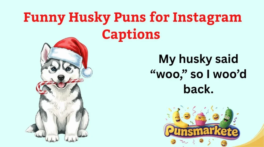 Funny Husky Puns for Instagram Captions