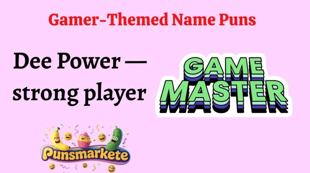 Gamer-Themed Name Puns