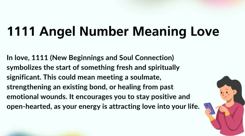 1111 Angel Number Meaning Love