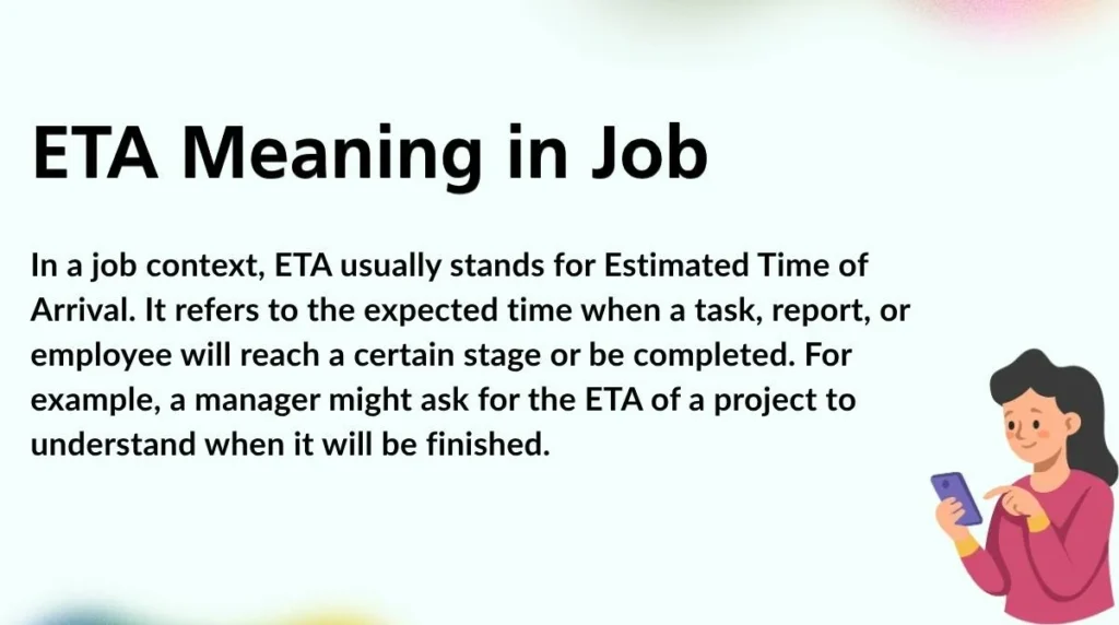 ETA Meaning in Job