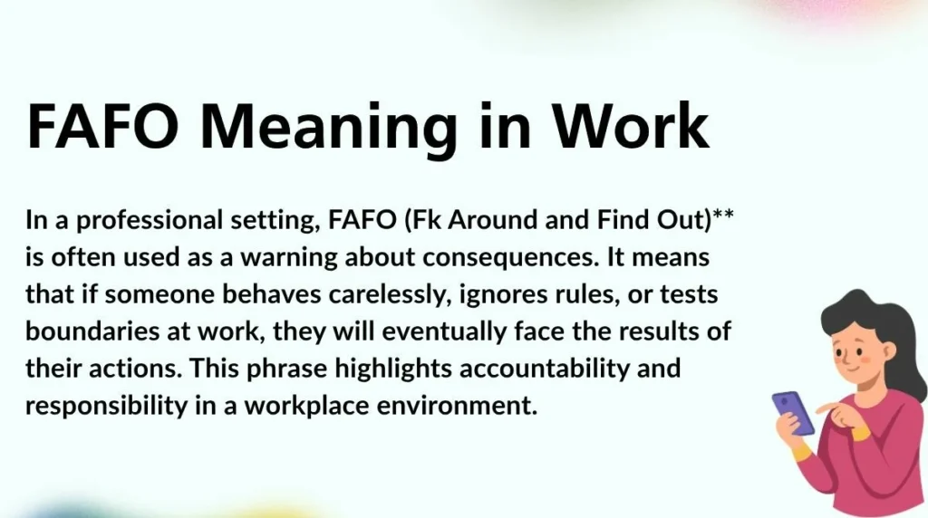 FAFO Meaning in Work