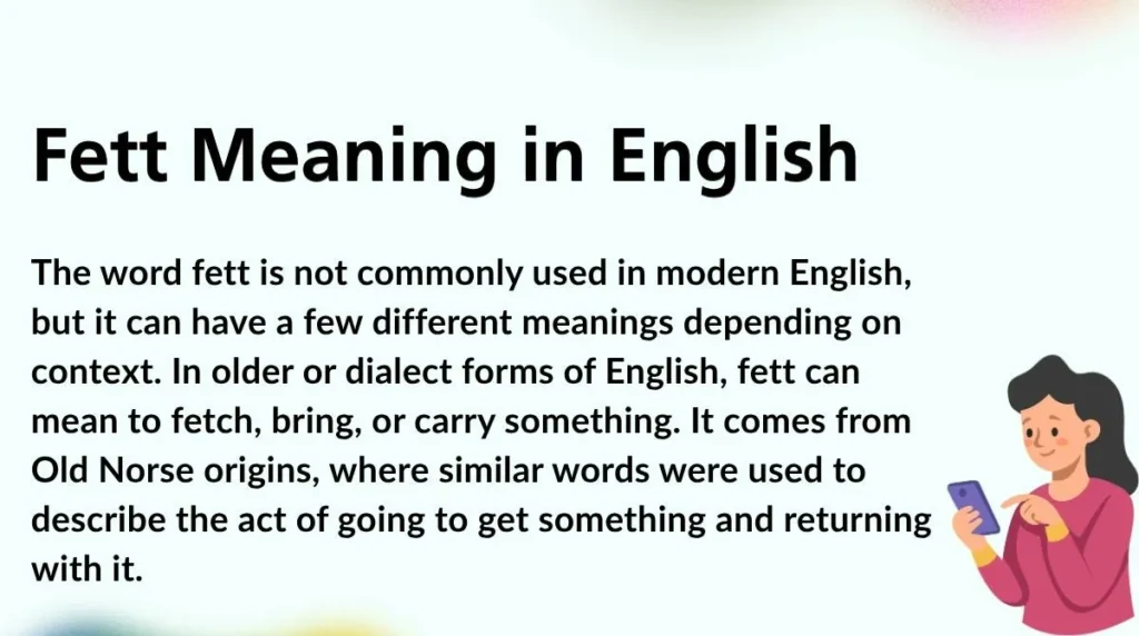 Fett Meaning in English