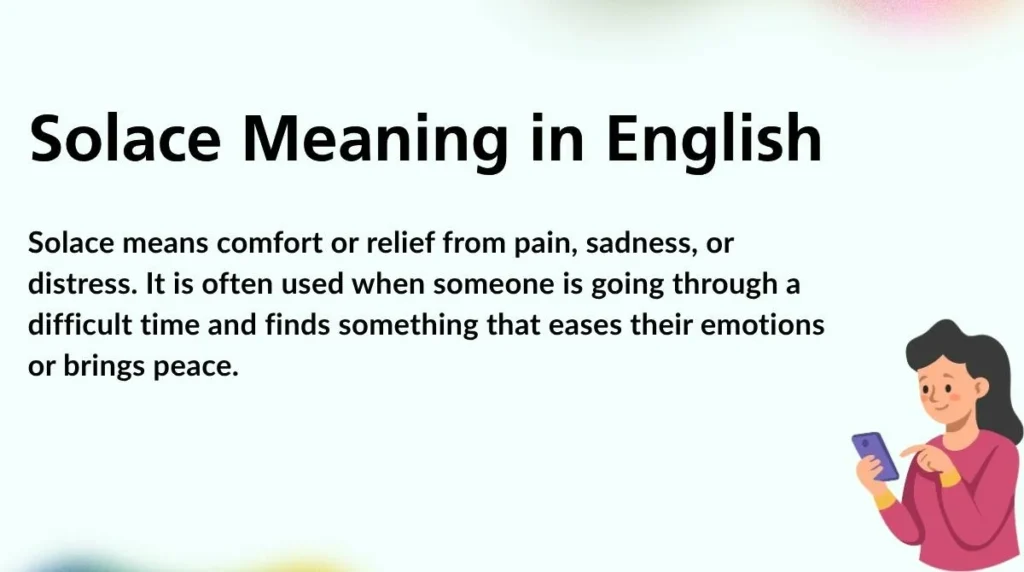Solace Meaning in English