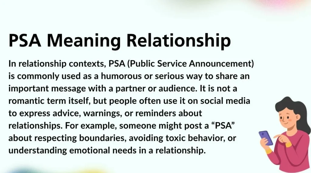 PSA Meaning Relationship