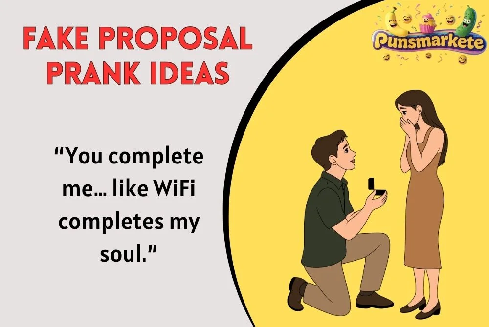 Fake Proposal Prank Ideas