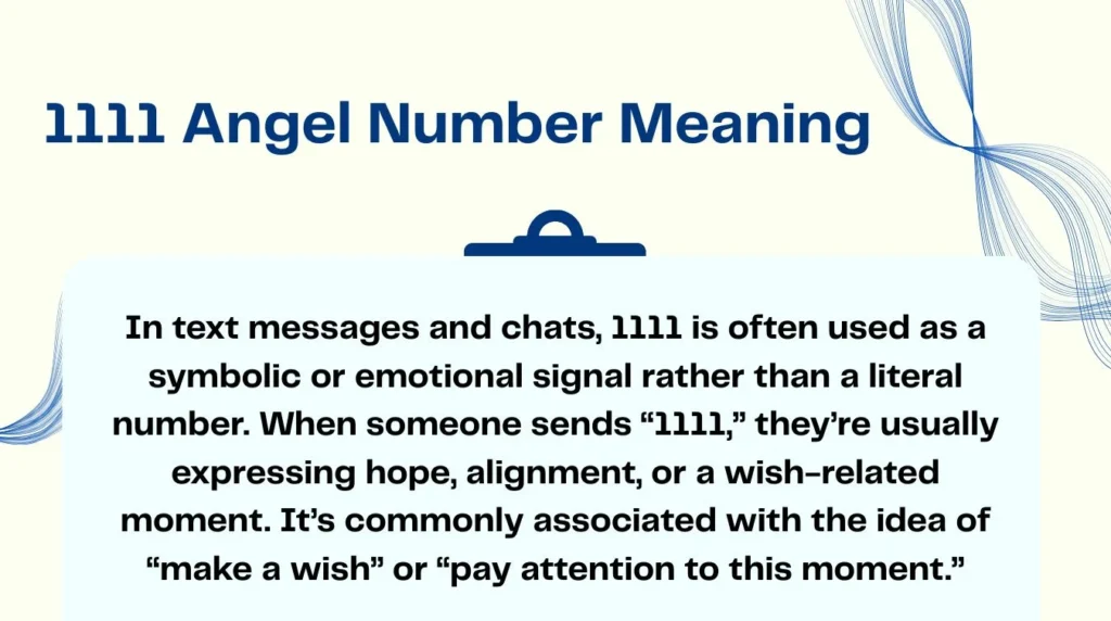 1111 Angel Number Meaning