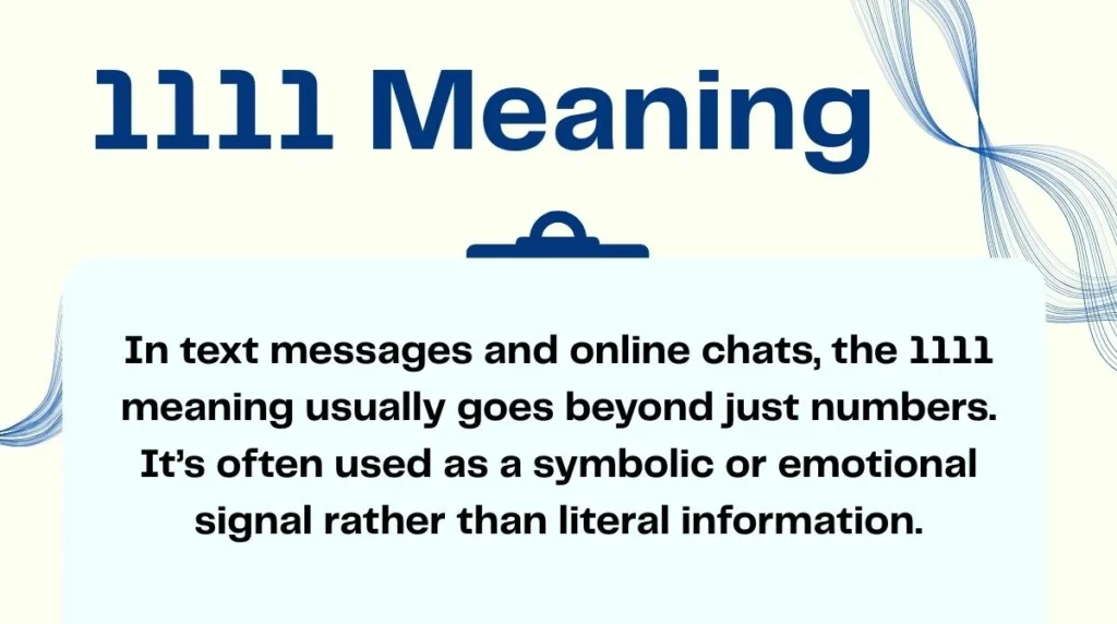 1111 Meaning