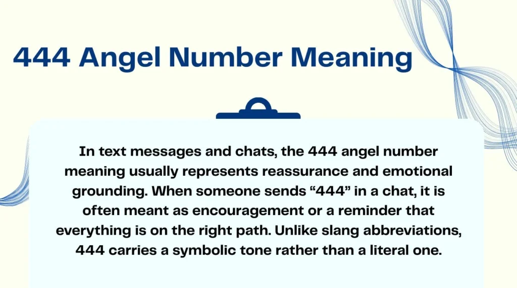 444 Angel Number Meaning