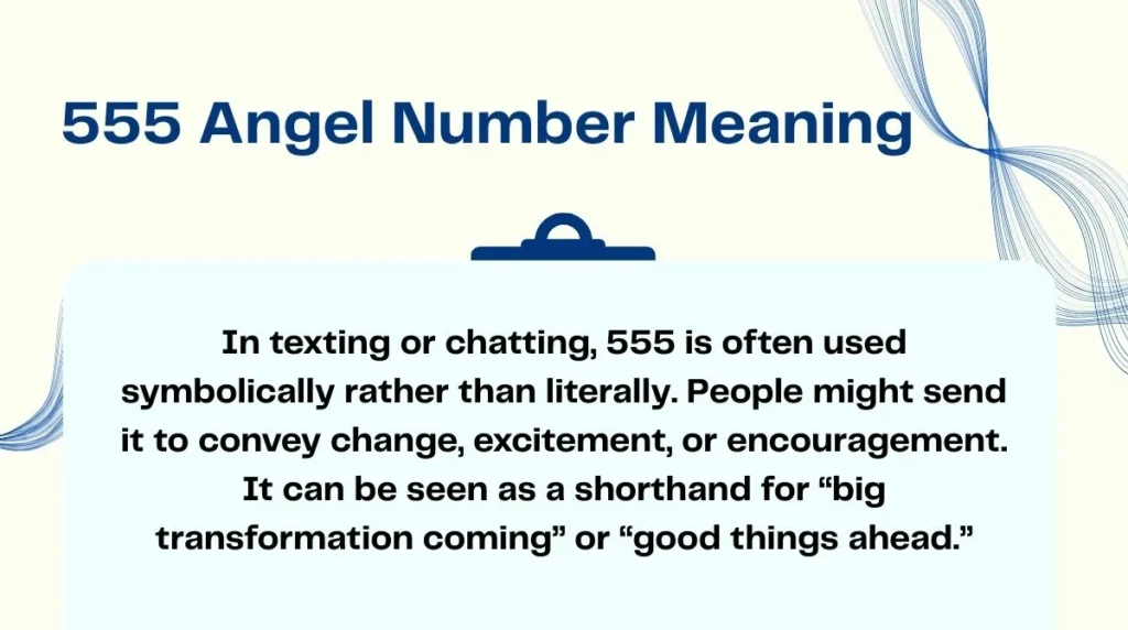 555 Angel Number Meaning