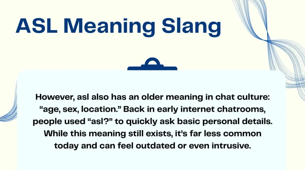 ASL Meaning Slang
