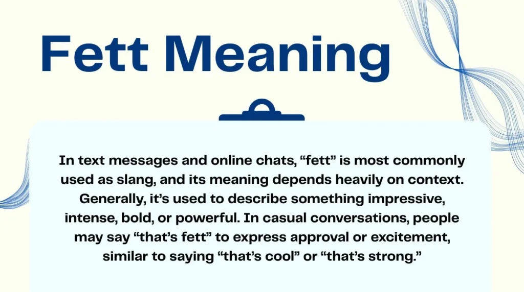 Fett Meaning