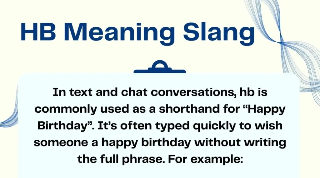 HB Meaning Slang