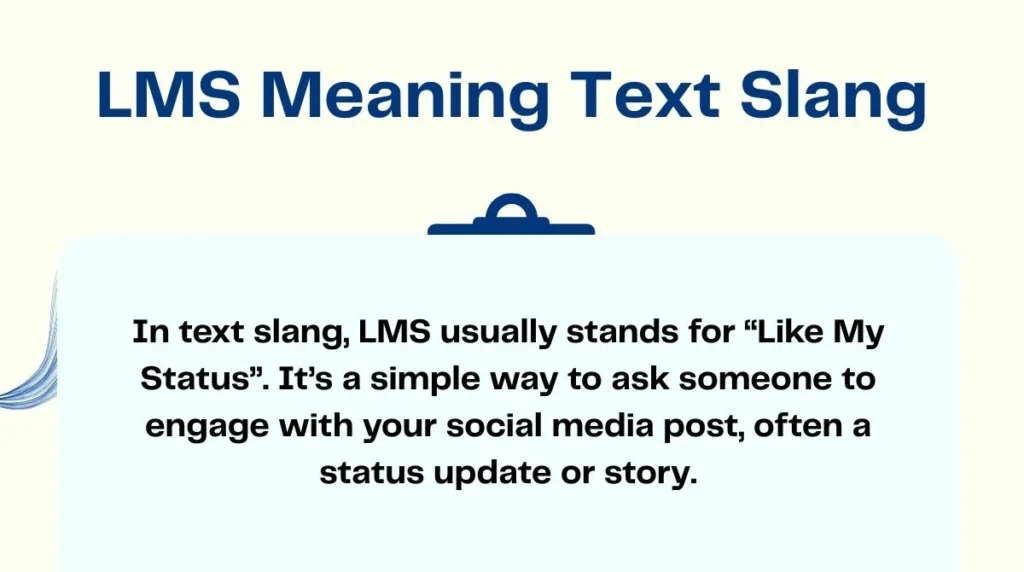 LMS Meaning Text Slang