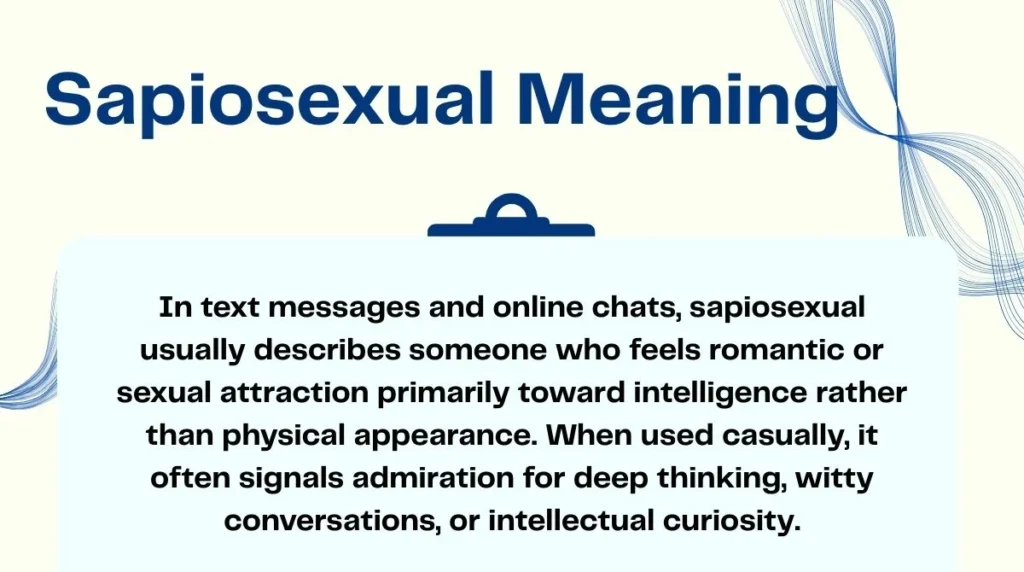 Sapiosexual Meaning