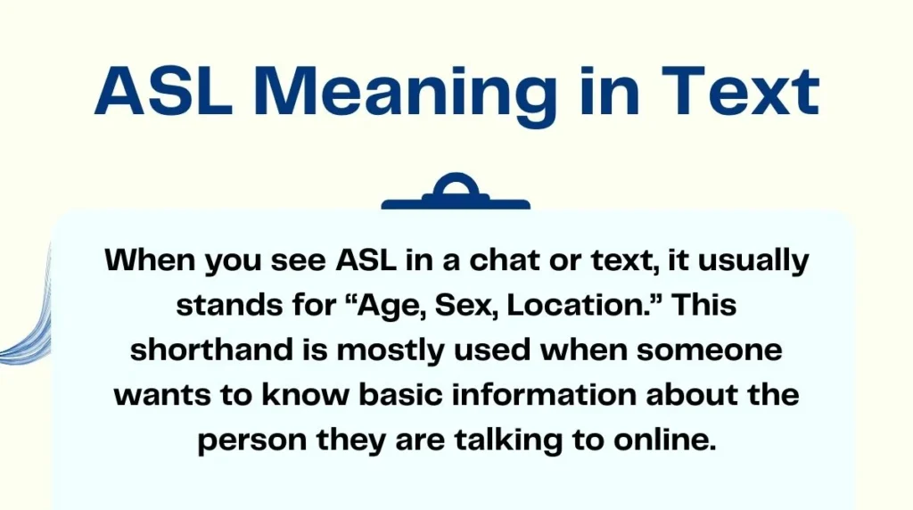 ASL Meaning in Text