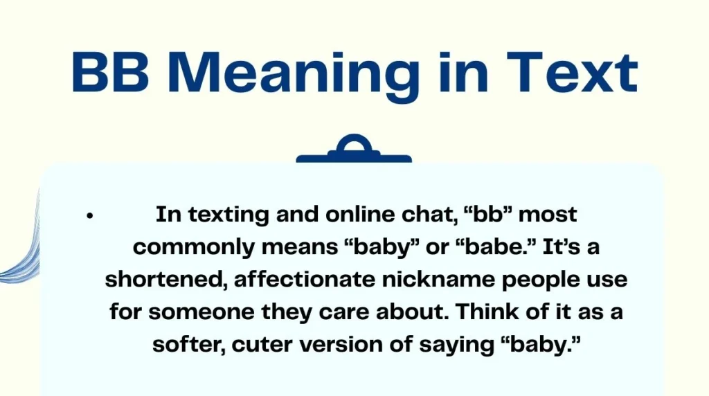 BB Meaning in Text