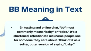 BB Meaning in Text