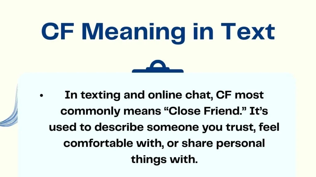 CF Meaning in Text