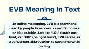 EVB Meaning in Text