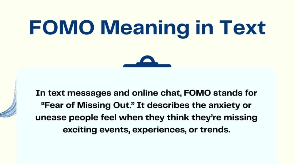 FOMO Meaning in Text