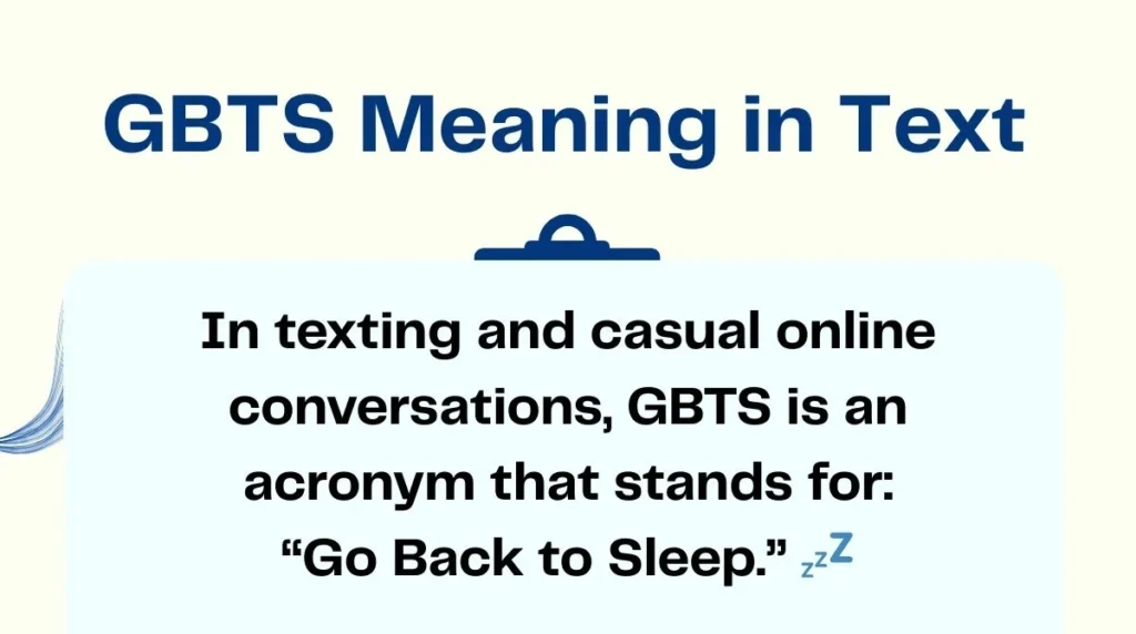 GBTS Meaning in Text