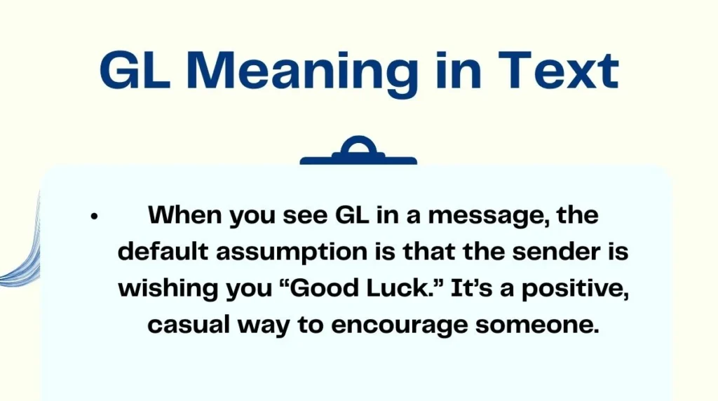 GL Meaning in Text
