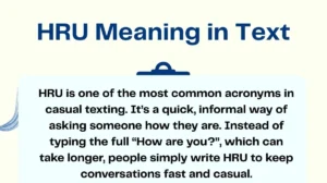 HRU Meaning in Text