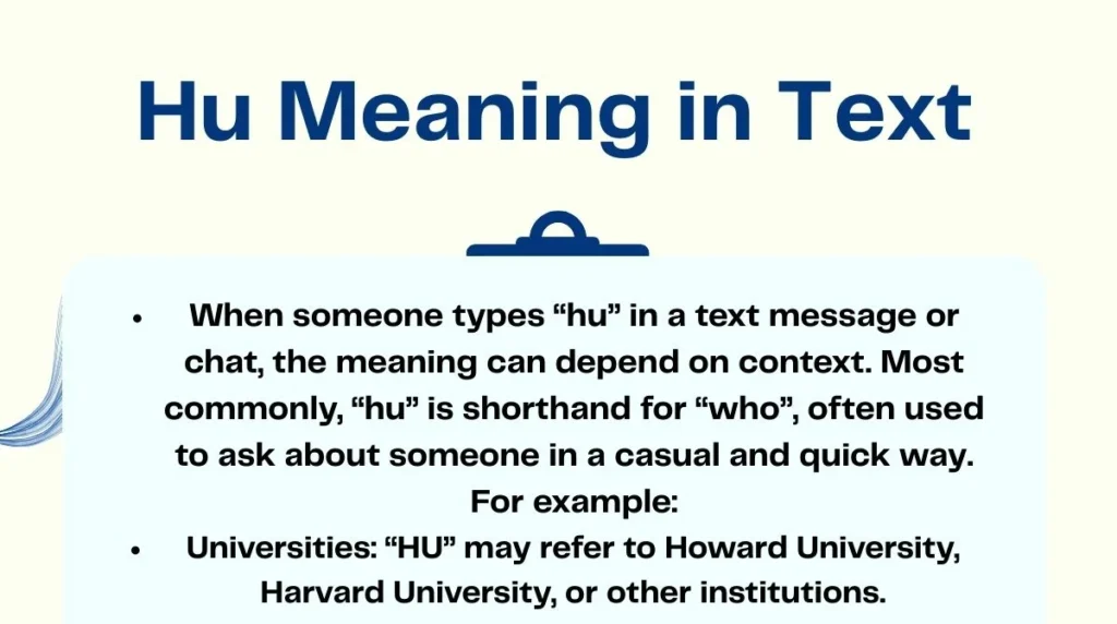 Hu Meaning in Text