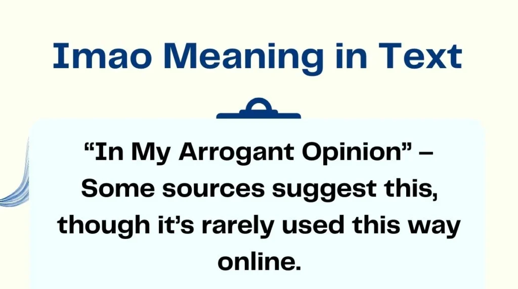 Imao Meaning in Text