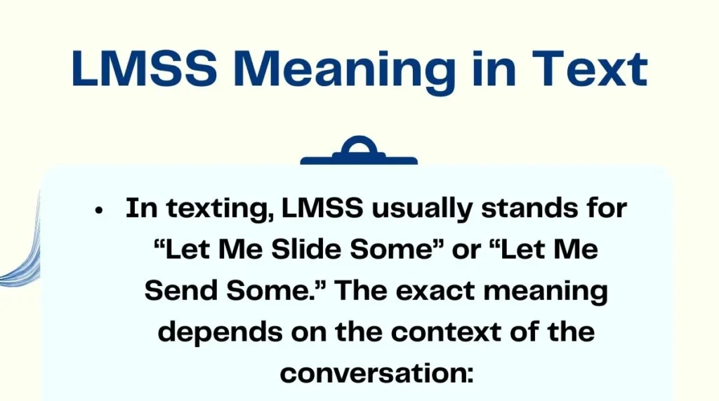 LMSS Meaning in Text