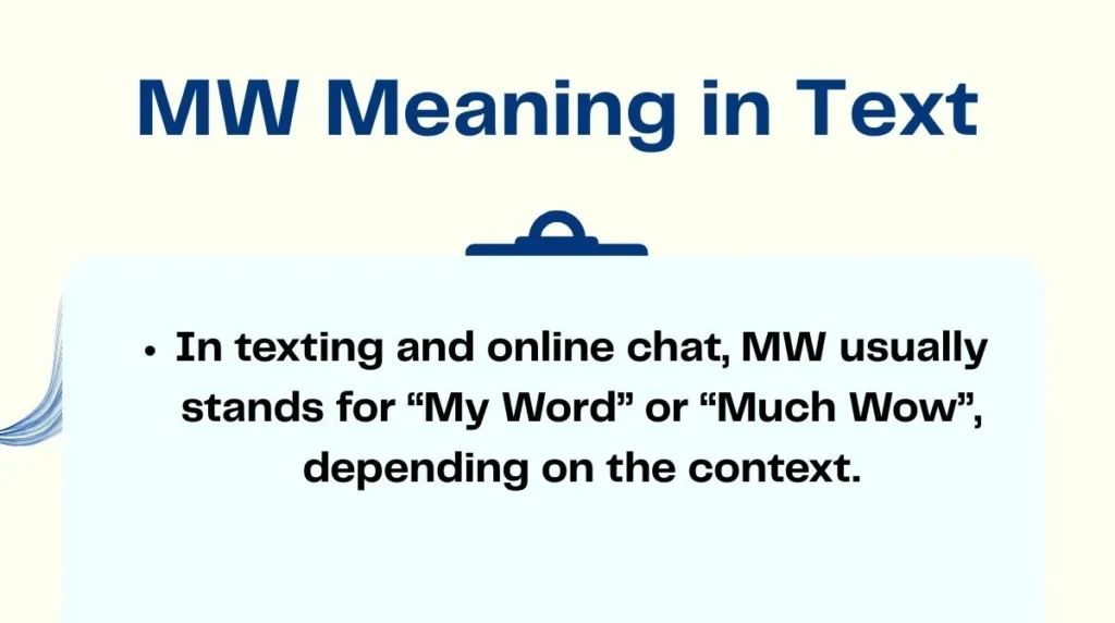 MW Meaning in Text