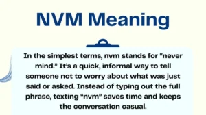 NVM Meaning