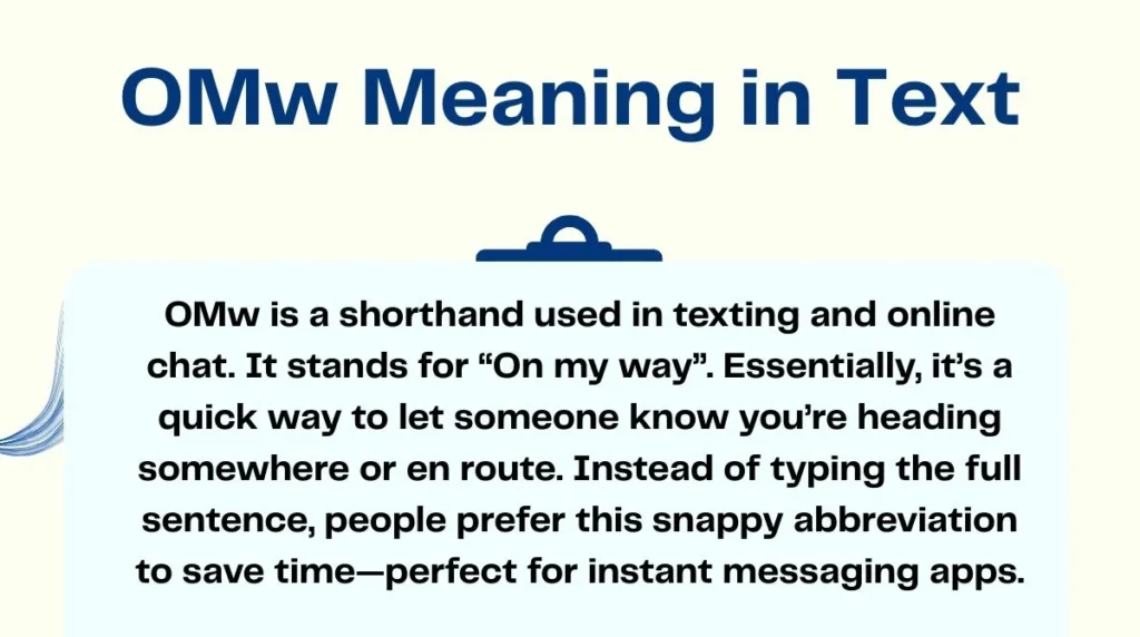 OMw Meaning in Text