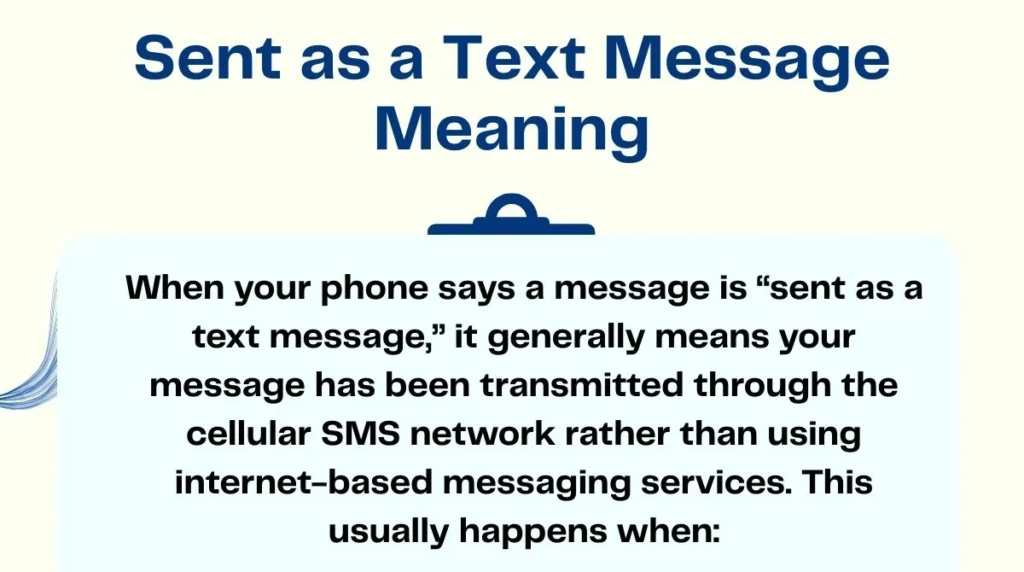 Sent as a Text Message Meaning