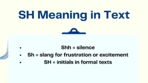 SH Meaning in Text