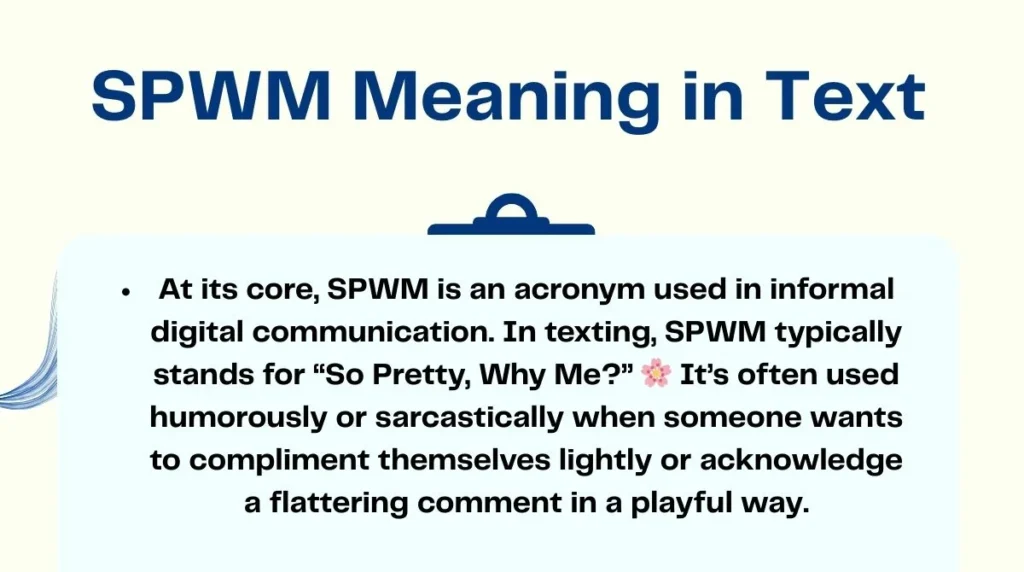 SPWM Meaning in Text