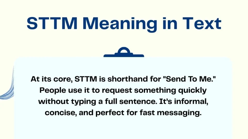 STTM Meaning in Text