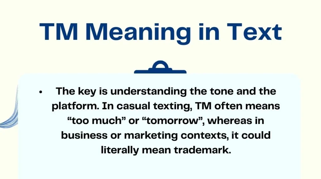 TM Meaning in Text