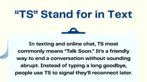 “TS” Stand for in Text