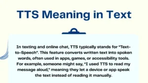 TTS Meaning in Text