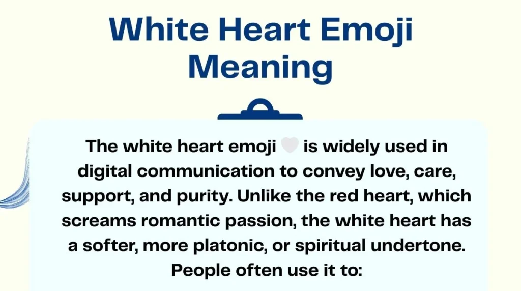 White Heart Emoji Meaning