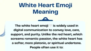White Heart Emoji Meaning