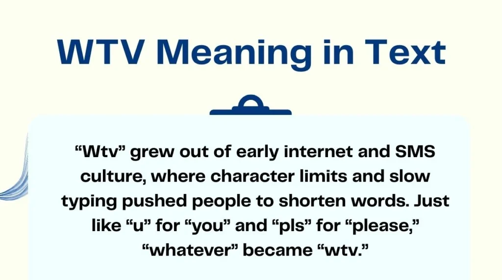 WTV Meaning in Text